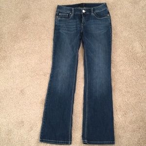 Size 2S White House Black Market bootleg jeans